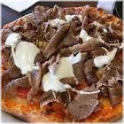 pizzasaus, kaas, döner kebab
